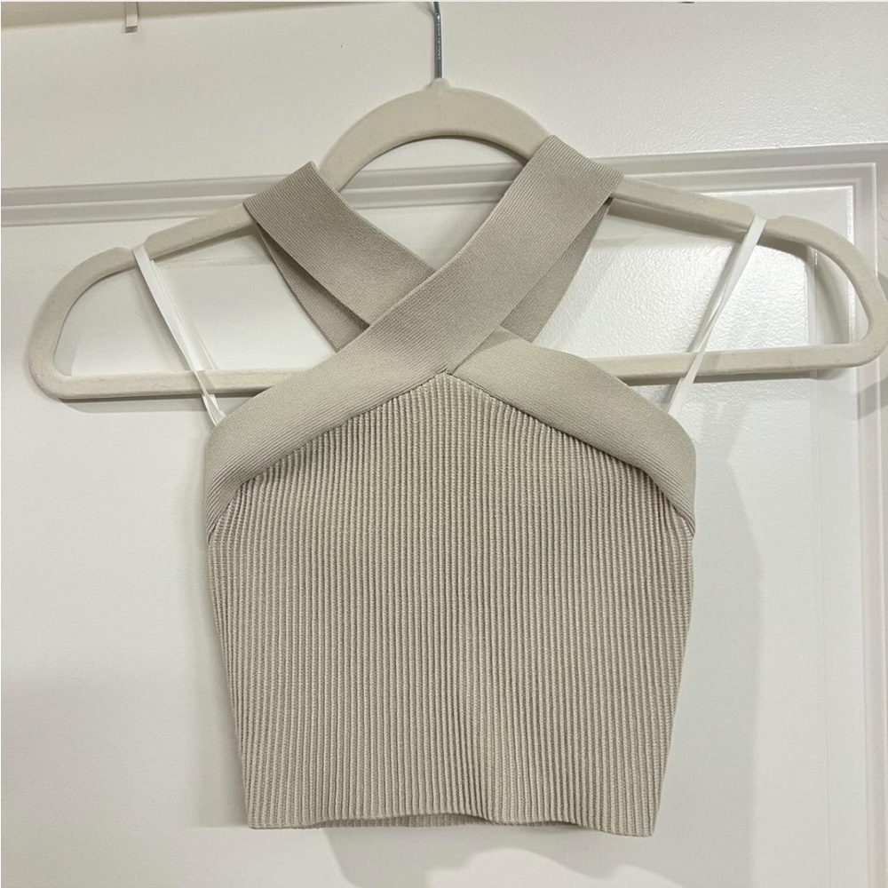 Aritzia Ribbed Halter Top